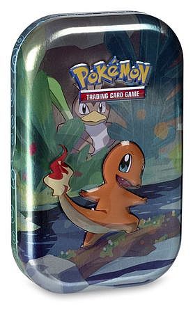 Pokemon Tin Kasse  Kanto Friends Mini Tin: Charmander    Boosters  Billedkort     195 184