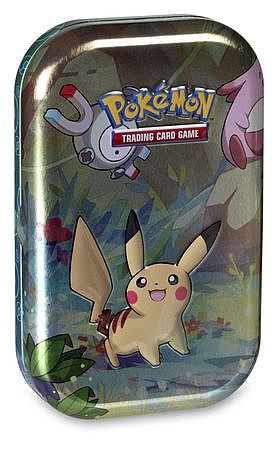 Pokemon Tin Kasse  Kanto Friends Mini Tin: Pikachu    Boosters  Billedkort     195 184