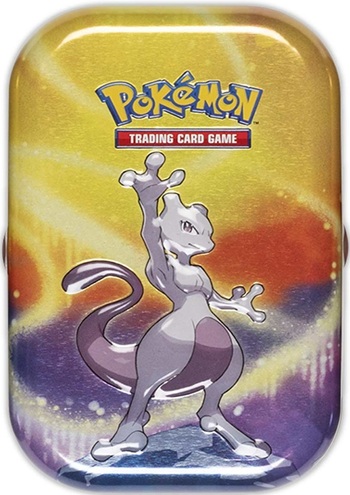 Pokemon Tin Kasse Kanto Power Mini Tin: Mewtwo    Boosters  Billedkort     195 184