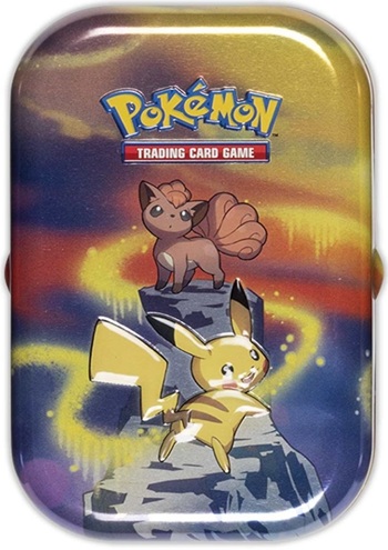 Pokemon Tin Kasse  Kanto Power Mini Tin: Pikachu   Vulpix    Boosters  Billedkort     195 184