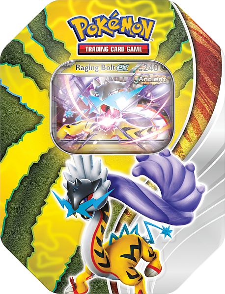 Pokémon Tin Kasse 2024: Raging Bolt - Collector Box med Boosters