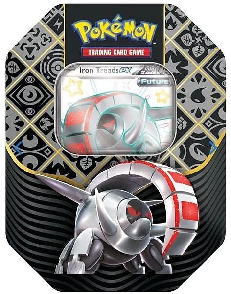 Pokemon Tin Kasse 2024 Wave   Winter: Iron Treads   Scarlet   Violet: Paldean Fates Collector   Tin Box    Boosters
