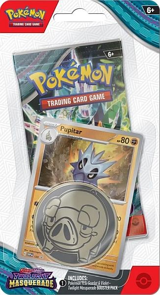 Pokémon Twilight Masquerade Checklane Blister: Pupitar