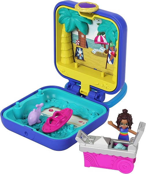 Polly Pocket: Tropisk Strand Mini Figur Sæt på Tilbud