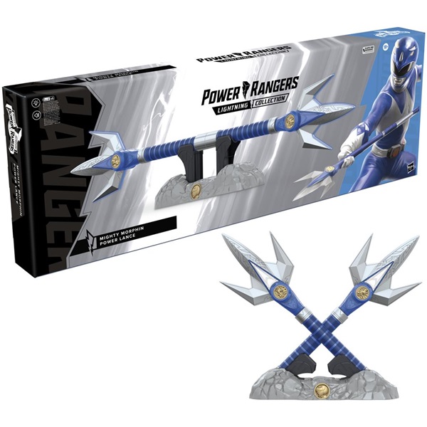 Power Rangers Mighty Morphin Blå Ranger Power Lance