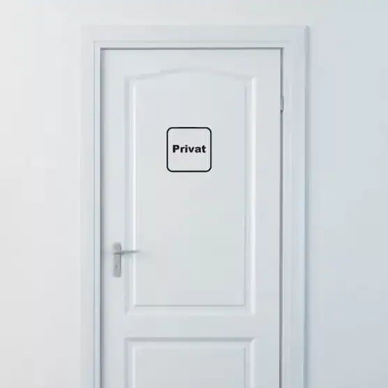 Privat Skilt Wallsticker