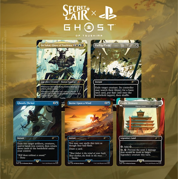 Secret Lair Drop Series  2025 : The Playstation Superdrop: Secret Lair   Ghost   Tsushima  Regular