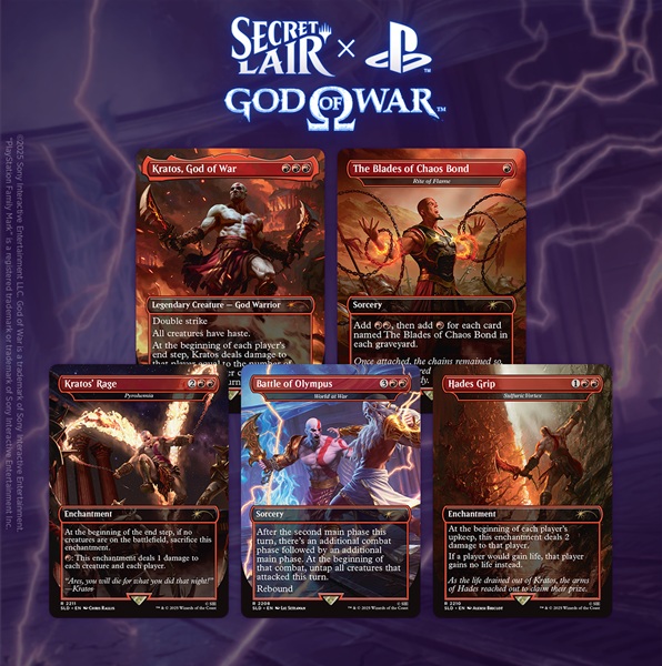 Secret Lair Drop Series  2025 : The Playstation Superdrop: Secret Lair   God   War: Greek  Regular