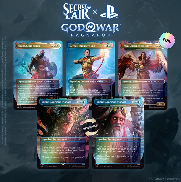 Secret Lair Drop Series  2025 : The Playstation Superdrop: Secret Lair   God   War: Norse  Foil