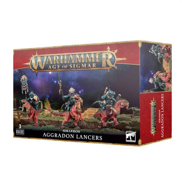 Seraphon Aggradon Lancers - Krigsheste til Warhammer