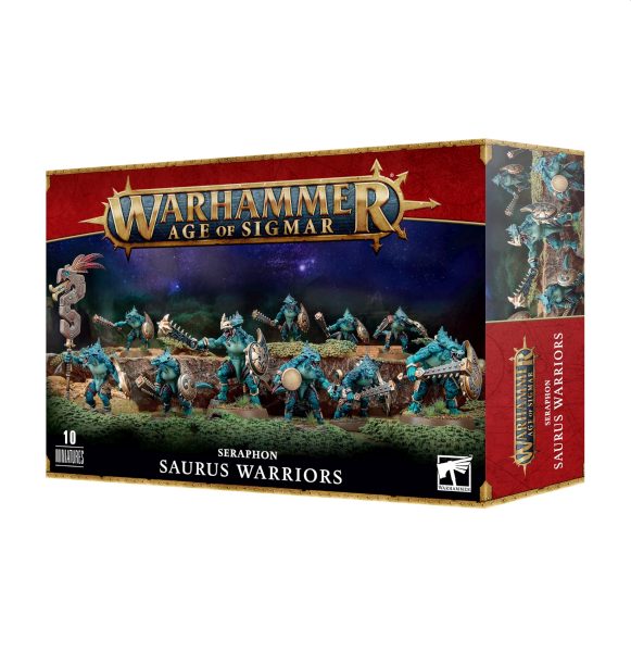 Seraphon Saurus Krigere - Warhammer Kit til 10 Figurer