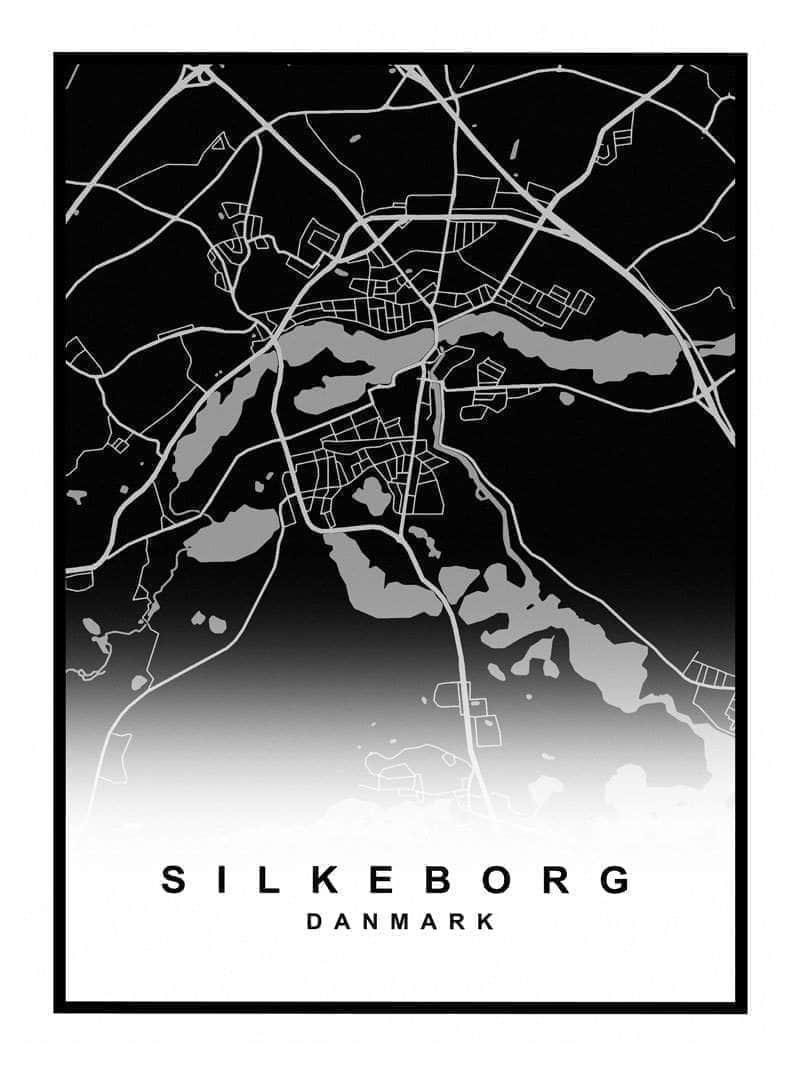 Silkeborg Kortplakat – Udforsk byens skønhed!