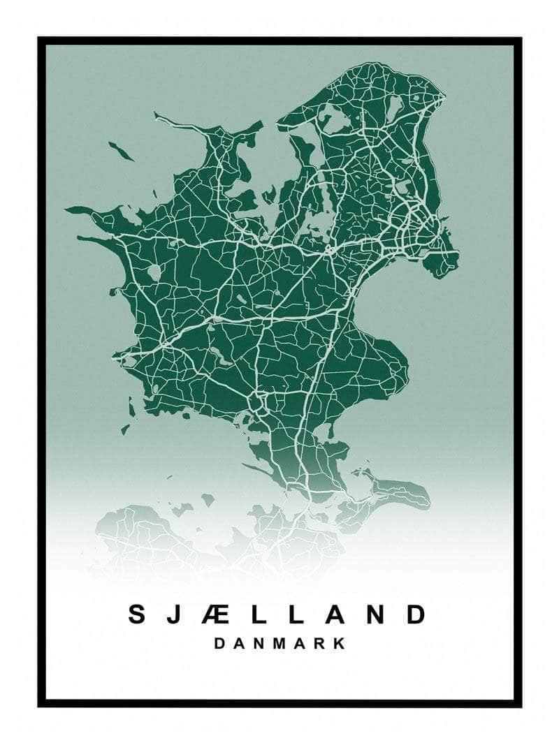 Moderne Sjælland Plakat – Skab Hygge i Dit Hjem