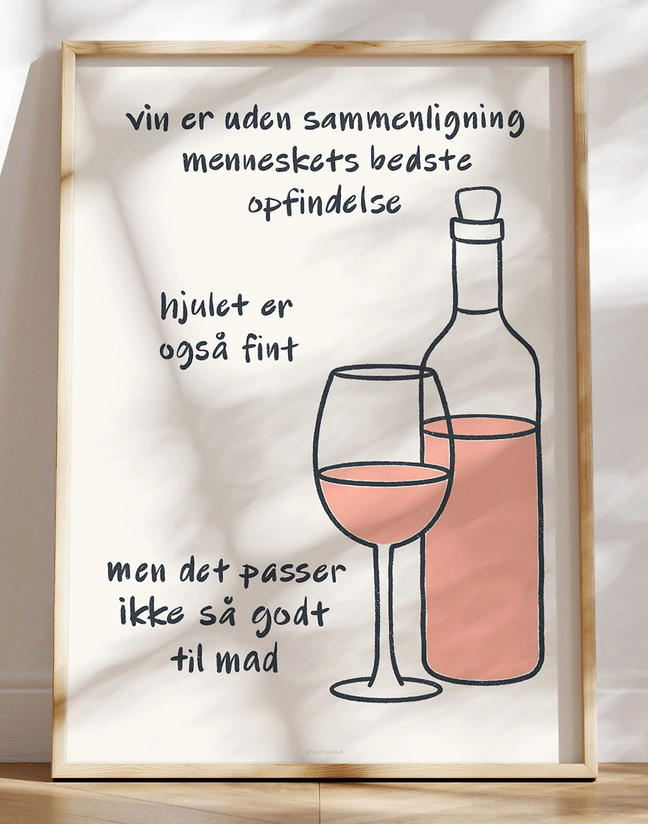 Sjov Vinplakat Den Bedste Opfindelse