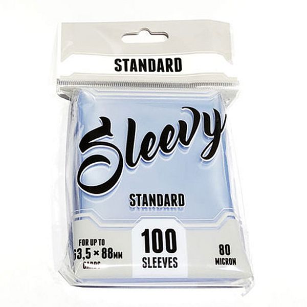 Sleevy Standard Sleeves 63 5x88mm: Clear  Transparent   100 Kortlommer