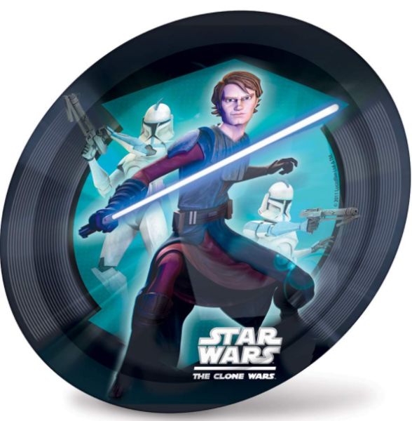 Star Wars: Klonkrigene Fødselsdags Papir Tallerkener - 8 stk.