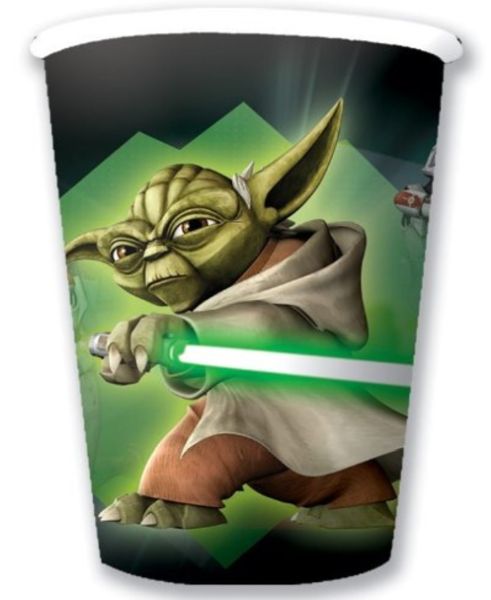 Star Wars: Klonkrigene Fødselsdags Papirkopper - 8 stk.