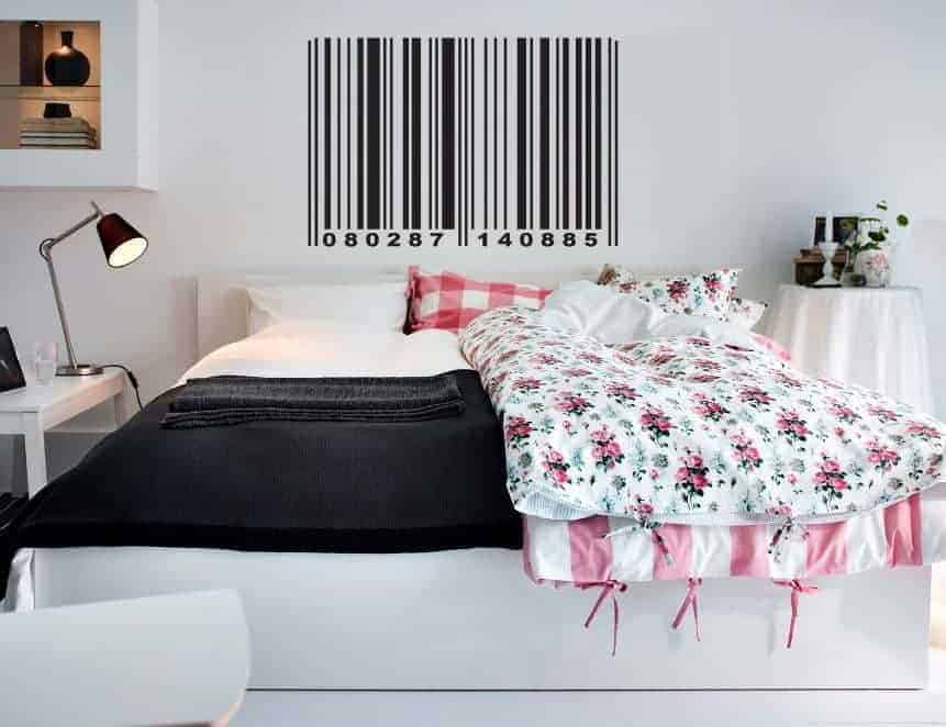 Stregkode Med Egne Tal Wallsticker