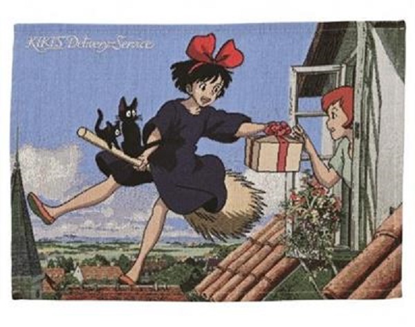 Studio Ghibli Kiki   Delivery Service Table Mat: Kiki   Her Broom
