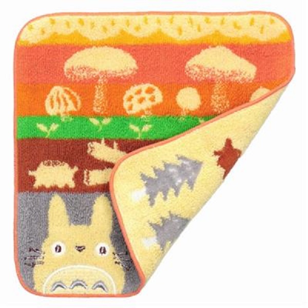 Studio Ghibli   Neighbor Totoro Totoro Mushrooms   Logs Mini Towel 25   25cm