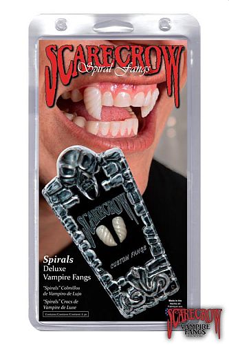 Originale Vampyr Tandspidser - Spiral Deluxe Fangs