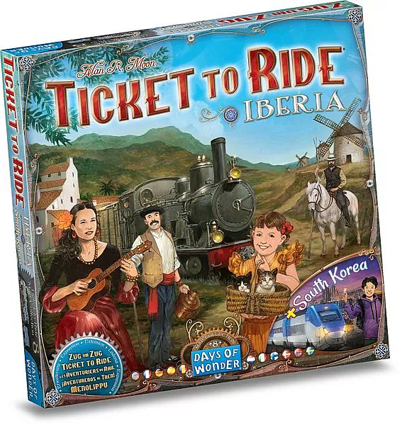 Ticket   Ride  Engelsk  Iberia   South Korea Board Game
