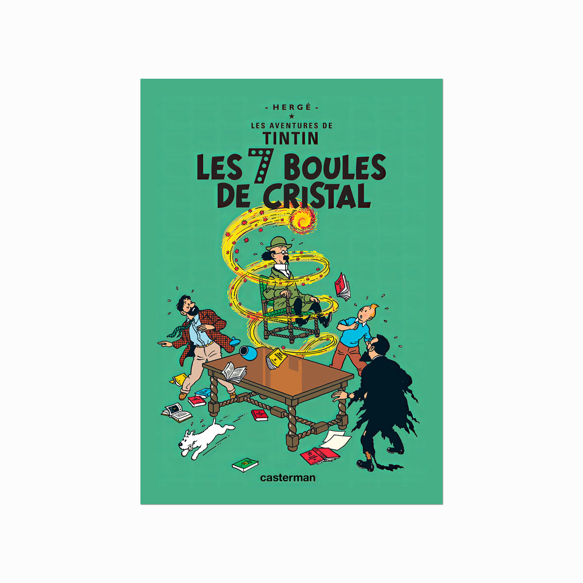 Tintin Plakat  Les   Boules   Cristal  1948