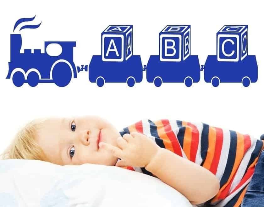 Tog Med Abc Wallsticker