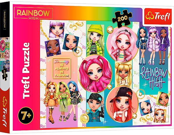 Trefl Puzzle  Puslespil  Rainbow High: Friendship   Rainbow High  200 Pieces