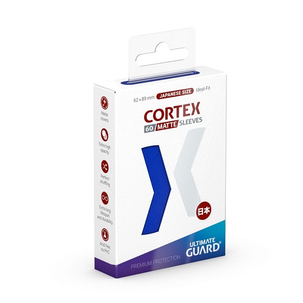 Ultimate Guard Cortex Kortlommer - Matte Blå 60 Stk.