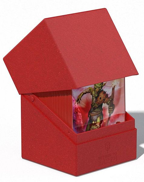 Ultimate Guard: Return   Earth Boulder Deck Case  Deck Box  100  Standard Size Red