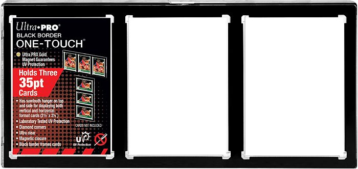 Ultra Pro One-touch Magnetic Holder  -card Frame Black Border Standard Size      Quot        Quot  35pt   Sleeves  15113-