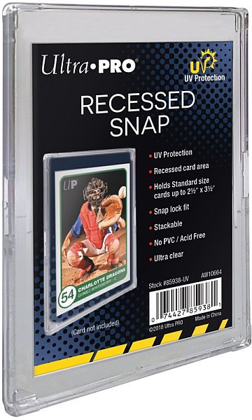 Ultra Pro   Recessed Snap Card Holder Standard Size      Quot        Quot  Sleeves  85938-