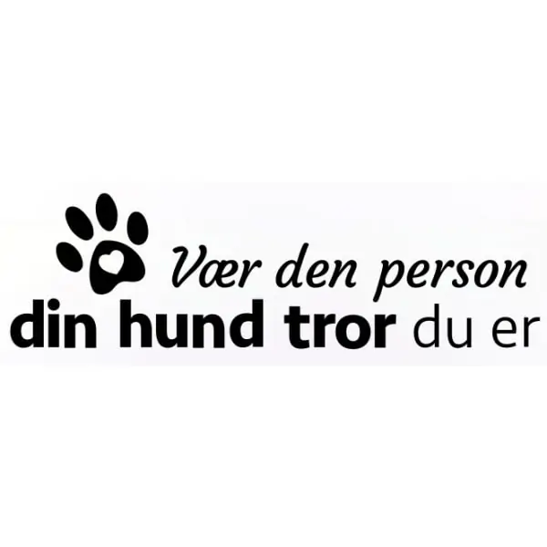 Sød hundewallsticker - Vis din kærlighed til din hund!