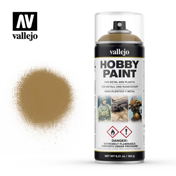 Vallejo Hobby Malerprimer Spray: Ørken Gul 400ml