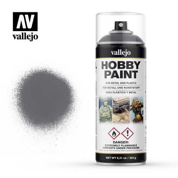 Vallejo Hobby Maler Primer Spray: Gunmetal 400ml