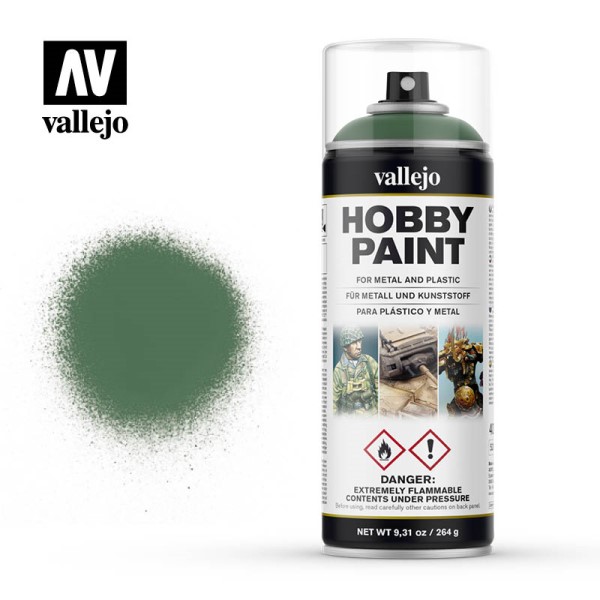 Vallejo Hobby Spray Primer: Sick Green 400ml - Udsalg!