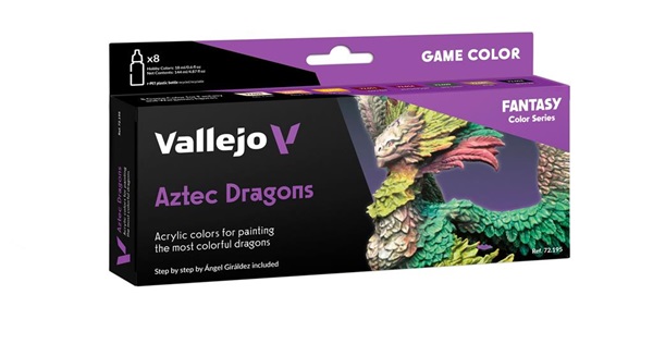 Vallejo Maling Game Color: Aztec Dragons Sæt 18ml