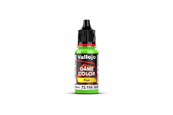 Vallejo Game Color Maling: Fluo Green 17ml - Tilbud!
