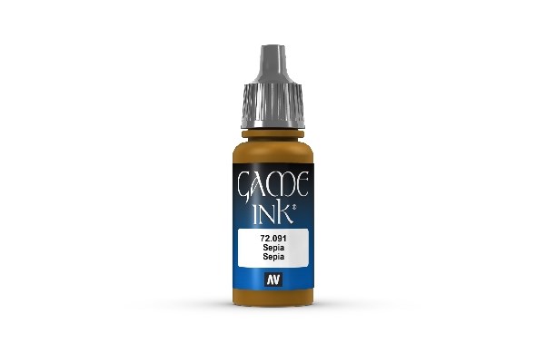 Vallejo Game Color: Ink Sepia 17ml - Fantastisk Tilbud!