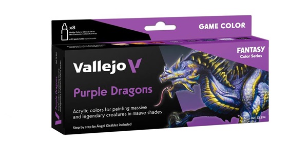 Vallejo Maling Game Color: Sæt med Lilla Dragefarver 18ml