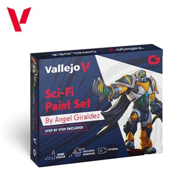 Vallejo Game Color: Sci-fi Malingssæt med 12 Farver
