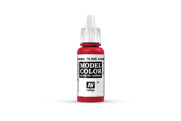 Vallejo Model Color Maling: Carmine Red 17ml - Godt Tilbud!