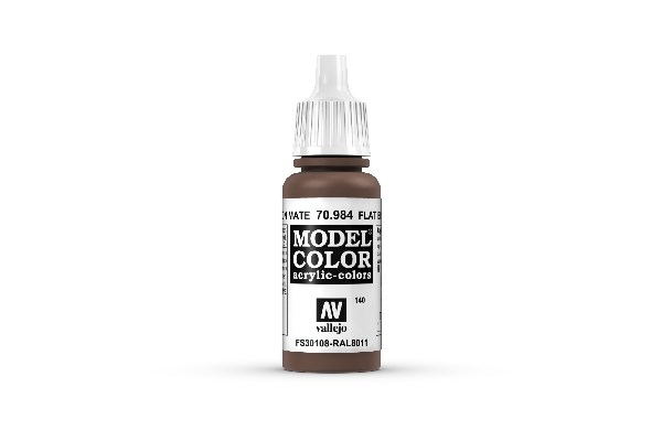 Vallejo Model Color Maling: Mat Brun 17ml - Udsalg!