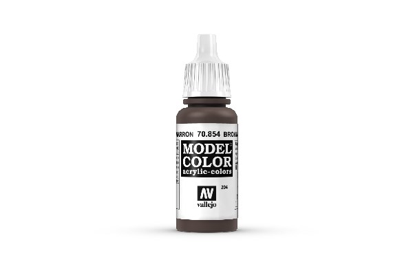 Vallejo Model Color Maling: Glaze Brown 17ml