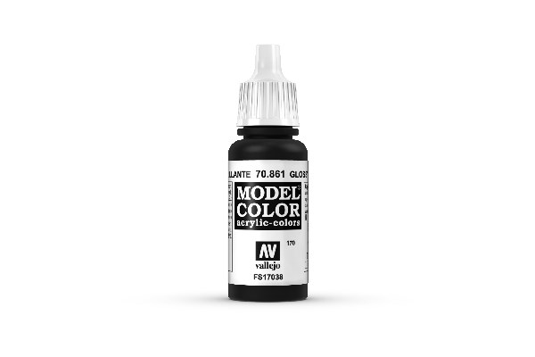 Vallejo Maling - Model Color: Glansfuld Sort 17ml