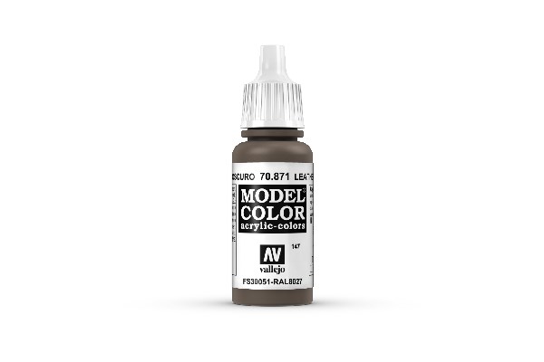 Vallejo Model Color Maling: Læderbrun 17ml - Udsalg!