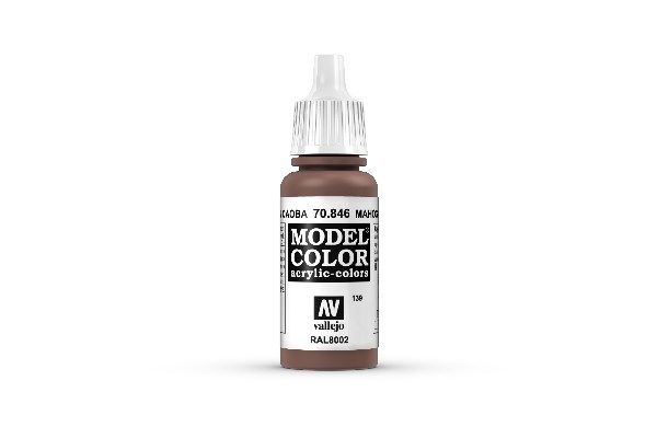 Vallejo Model Color Maling: Mahogany Brown 17ml Tilbud!
