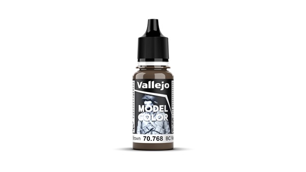 Vallejo Maling Model Color: Matt  143    Dark Brown 18ml