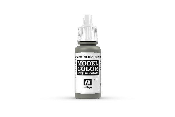 Vallejo Model Color: Oily Steel 17ml - Akrylmaling